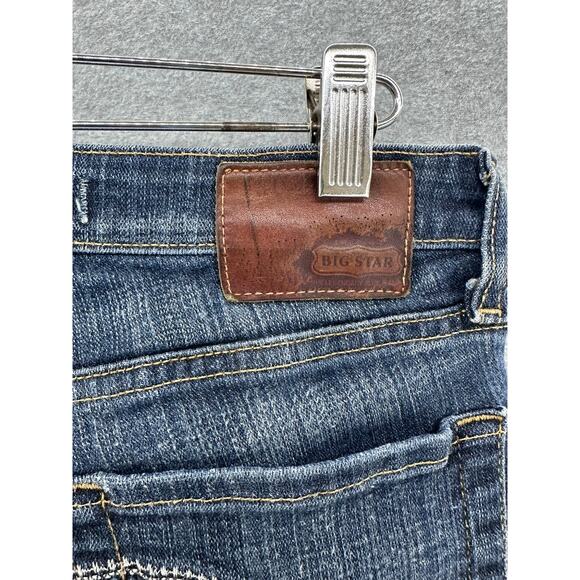 Big Star Alex Women's sz 29 Mid Rise Stretchy Embroidered Pocket  Skinny Jeans - Picture 5 of 8